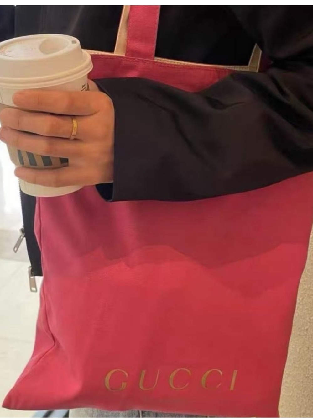 Gucci beauty Reversible Canvas Tote Bag